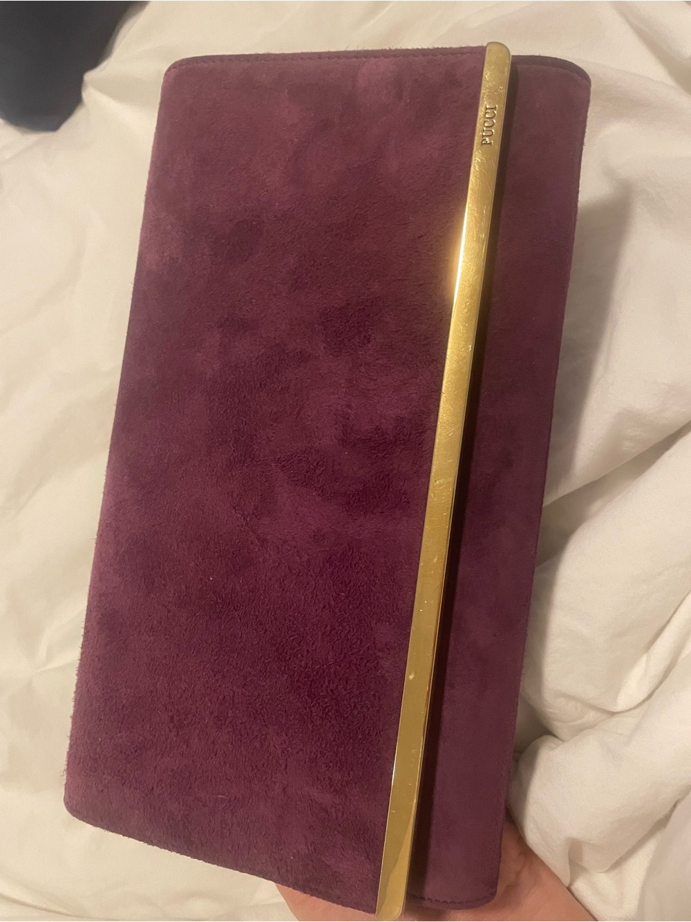 Emilio Pucci Suede Clutch